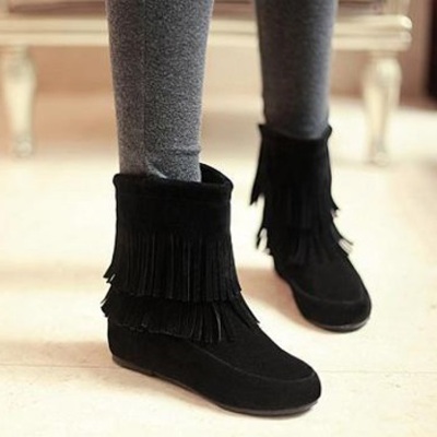 Womens popular tassel short boots