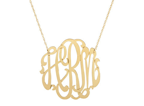 Script Monogram Necklace 1' (Ships 5 days from order date)