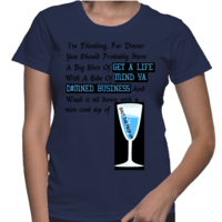Dinner Women's Basic T Shirt - Thumbnail 3