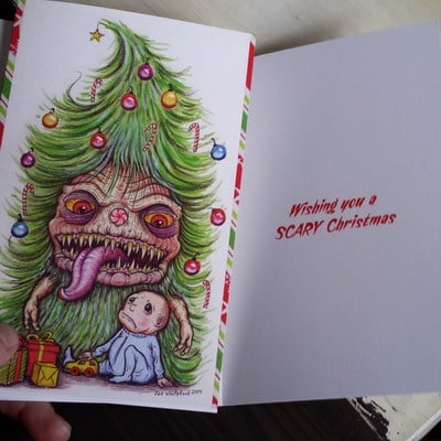 Christmas tree card