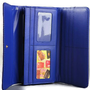 Navy Stitch Faux Leather Wallet - Thumbnail 1