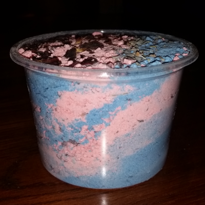Cotton candy crumble jar