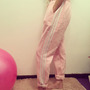 Harajuku style soft pink sports striped loose lace harem pants-1