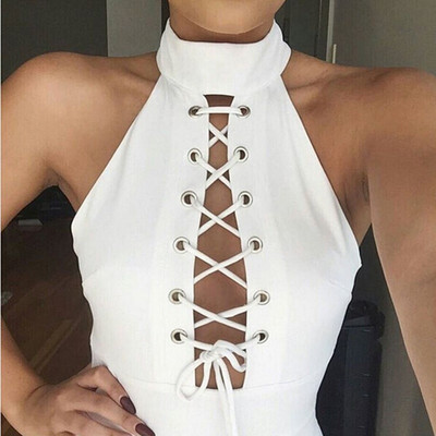 Fashion round neck sleeveless dress   12505
