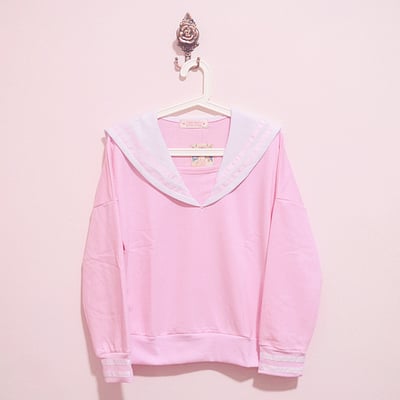  sailor navy collar jumper top 