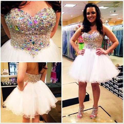 strapless homecoming dress