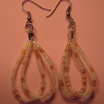 Seed Bead Loop Earrings