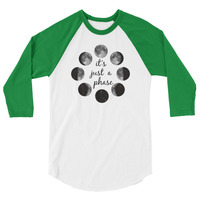 Just a Phase - Unisex Raglan - Thumbnail 2
