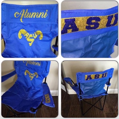 Asu bling tailgate chair 