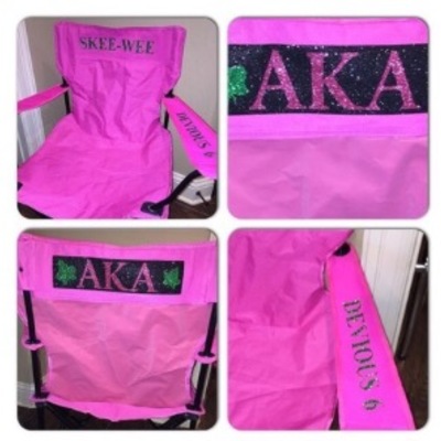 Aka bling tailgate chair - pink
