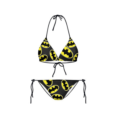 Adjustable flower bikini set