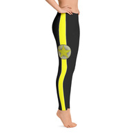 EVOLVE - Yellow  “Black” Leggings - Thumbnail 3