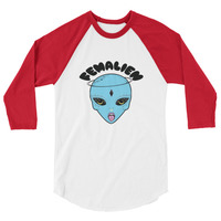 Femalien - Unisex Raglan - Thumbnail 2