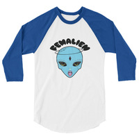 Femalien - Unisex Raglan - Thumbnail 3