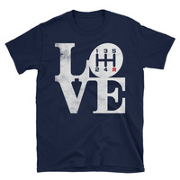 Manual Transmission Cars Lover Unisex T-Shirt - Thumbnail 1