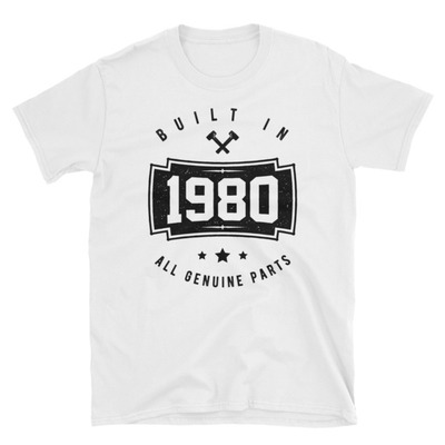 Born in 1980 unisex t-shirt