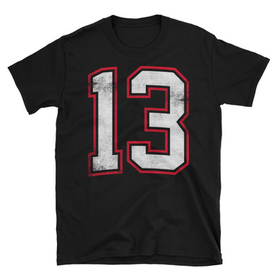 Number thirteen 13 unisex t-shirt