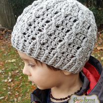 Cable Cross Beanie (RTS) · Bean Sprout Boutique · Online