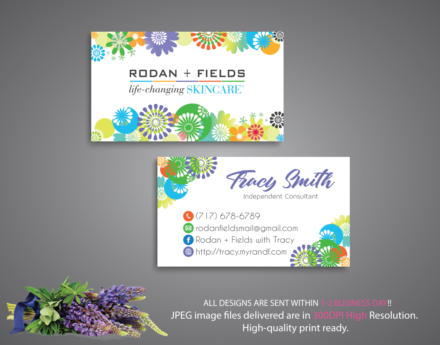 Rodan and Fields Business Cards, Rodan and Fields Digital Files In Rodan And Fields Business Card Template