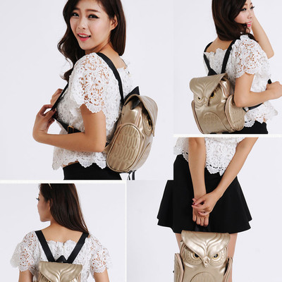 Retro vintage cute owl backpack