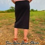 BLACK MID-LENGTH SKIRT-1