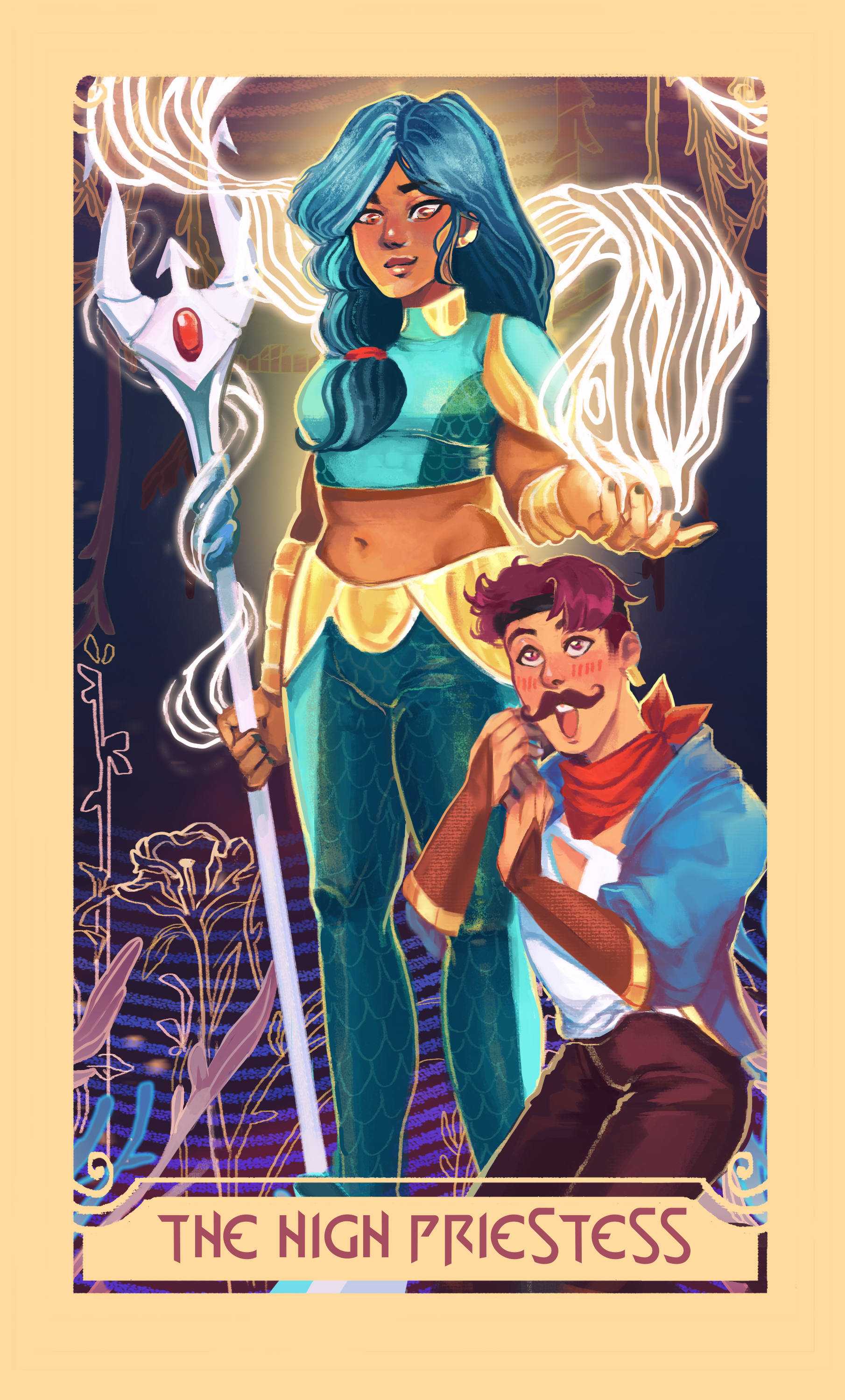 Mermista The High Priestess Tarot Print · Java Kitty · Online Store